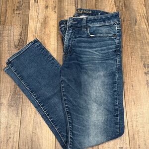 American Eagle Outfitters Men's Dark Blue Slim Jeans